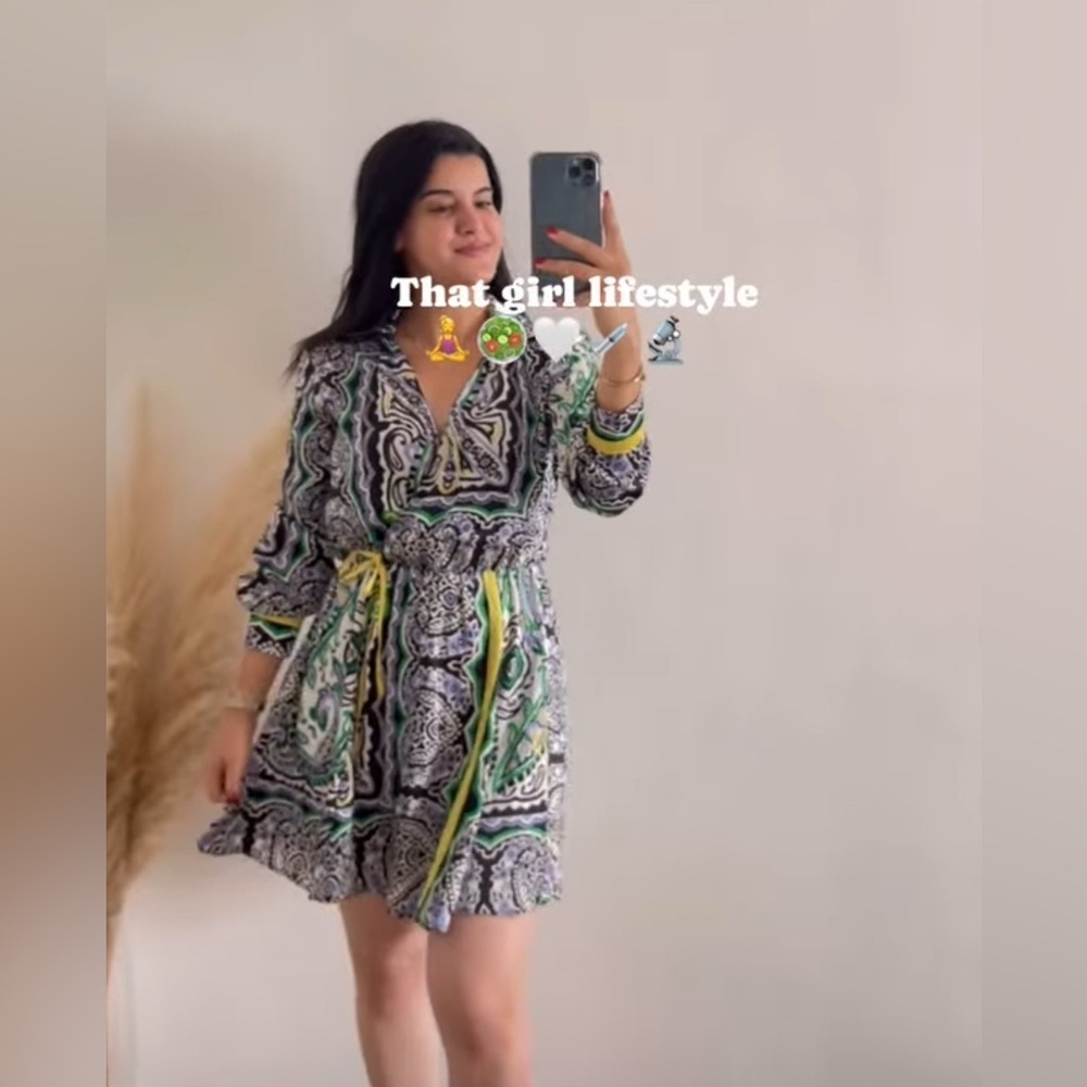 PRINTED MINI DRESS - Picture 2 of 10